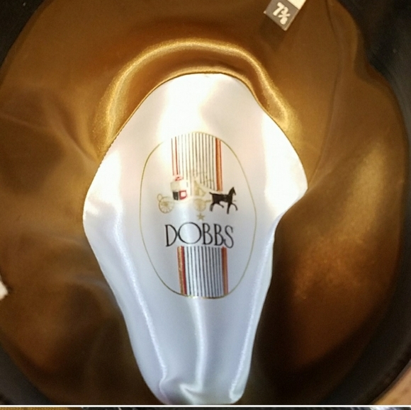 Vintage Beige Dobbs Suede Stingy Fedora 7 3/8" - Picture 3 of 4